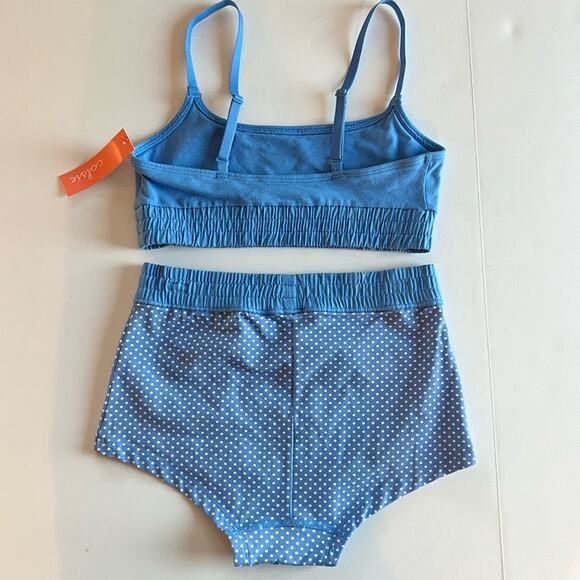 Colsie Blue Polka Dot Intimate Set - Picture 3 of 4